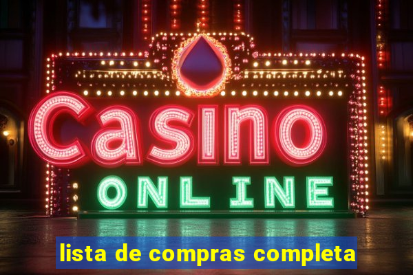 lista de compras completa